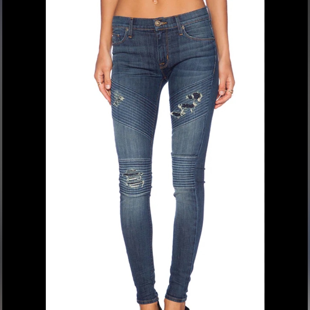 Hudson, Brooklyn Moto skinny jeans, size 28